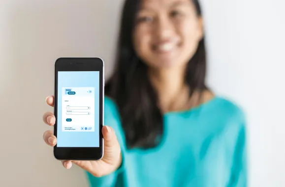 EasyNurse app getoond op gsm